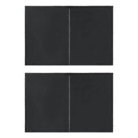 Tentwanden met ritssluiting PE antraciet 2 st - thumbnail