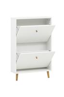 Schildmeyer Schoenenkast Bjarne (2 vakken, mat wit) - thumbnail