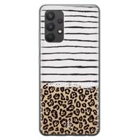 Samsung Galaxy A32 4G siliconen telefoonhoesje - Leopard lines - thumbnail