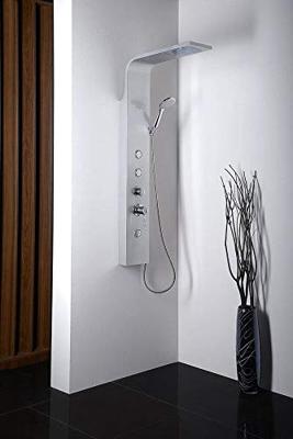 Douchepaneel Sapho Tusa 140 cm met mengkraan Aluminium Sapho