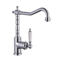 OUTLET Keukenmengkraan Schutte Old Style Retro Hoge Draaibare Uitloop Lage Druk Chroom - thumbnail