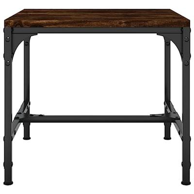 Bijzettafels 2 st 40x40x35 cm bewerkt hout gerookt eiken