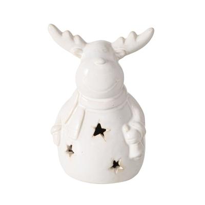 Boltze Home Hertfiguur cristo steen met led h13cm