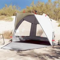 Strandtent 2-persoons waterdicht snelontgrendeling grijs - thumbnail