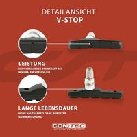 CONTEC remschoen "v-stop" ct brake shoes set of 4 v-brake screw - thumbnail