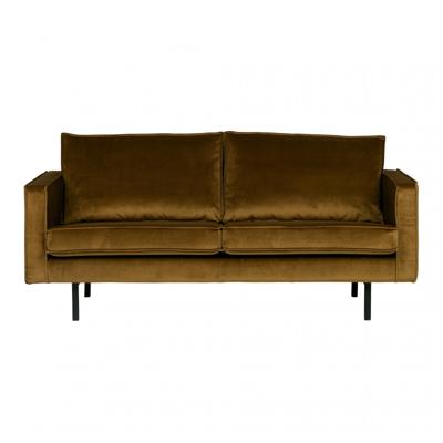 WOOOD Bank 'Rodeo' 2,5 zits, Velvet, kleur Honey (geel)