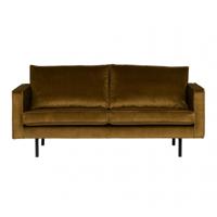 WOOOD Bank 'Rodeo' 2,5 zits, Velvet, kleur Honey (geel) - thumbnail