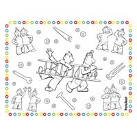 Folat BV Buurman & buurman placemats kleurplaten, 6st. - thumbnail