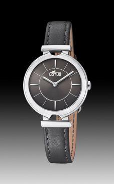 Horlogeband Lotus 18451-2 Leder Grijs 12mm Horlogeband Lotus 18451-2 Leder Grijs 12mm