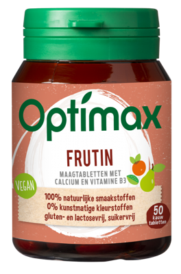 Optimax Optimax Frutin Maagtabletten (50kt)