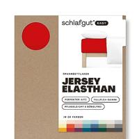 Schlafgut Schlafgut EASY Jersey Elasthan Hoeslaken XL - 180x200 - 200x220 285 Red Deep - thumbnail