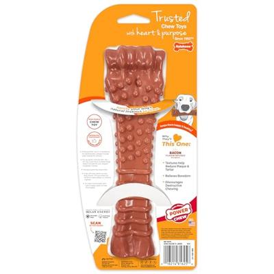 Nylabone dura chew voor harde bijters baconsmaak - thumbnail