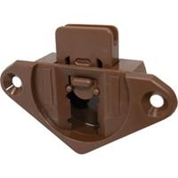 Ziehl schuifdeurgeleider - 1454 - 30 mm - in-/opbouw - bruin - thumbnail