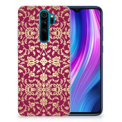 Siliconen Hoesje Xiaomi Redmi Note 8 Pro Barok Pink Siliconen Hoesje Xiaomi Redmi Note 8 Pro Barok Pink
