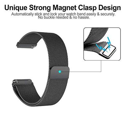 Fitbit Versa 1 / 2 & Lite milanese bandje - Maat: Small - Donkerblauw - thumbnail