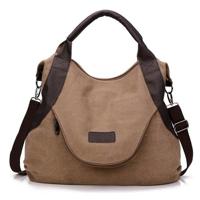 Eenvoudige vrouwen tas grote capaciteit zak reizen hand tassen voor vrouwen vrouwelijke handtas ontwerpers Schoudertas (koffie) - thumbnail