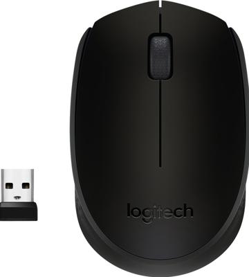 Logitech B170 OEM Muis Radiografisch Infrarood Zwart 3 Toetsen 1000 dpi Geïntegreerd scrollwiel