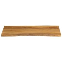 Tafelblad met natuurlijke rand 120x60x3,8 cm massief mangohout - thumbnail