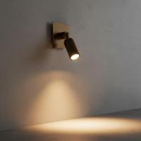 Opbouwspot Puck Antiek messing - thumbnail