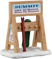 Lemax ski rack sign kerstdorp accessoire Vail Village 2023 - thumbnail