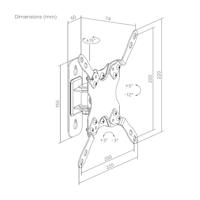 TV houder Aisens WT42TSL-273 13" 20 kg - thumbnail