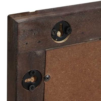 VidaXL Badkamer spiegel wandgemonteerd bruin 70 x 50 x 2,5 cm