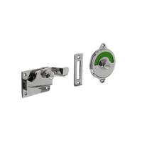 Intersteel WC-overslagTira met bocht rood/groen nikkel - 0018.370006 - thumbnail