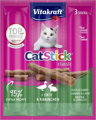 Cat-Stick mini eend & konijn Gebr. de Boon Vitakraft - Vitakraft Cat-Stick mini eend & konijn Gebr. de Boon Vitakraft - Vitakraft