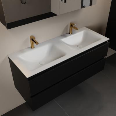 MONDIAZ AIVY 120cm badmeubel Urban, wastafel Talc solid surface dubbel 2 kraangaten met spiegelkast (AI-351651TALC-SI - AI-M120URDU - AI-C120URMI) MONDIAZ AIVY 120cm badmeubel Urban, wastafel Talc solid surface dubbel 2 kraangaten met spiegelkast (AI-351651TALC-SI - AI-M120URDU - AI-C120URMI)