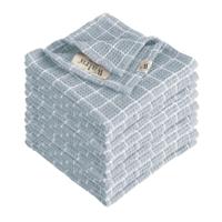 Walra Vaatdoek Dry with Cubes Jeans Blauw - 9 stuks - thumbnail