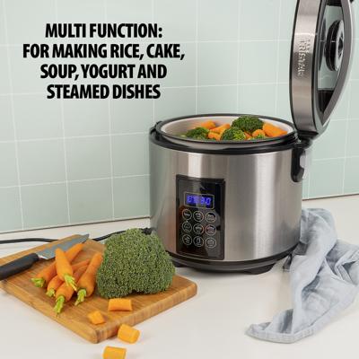 Tristar RK-6138 Stoomkoker Met display, Rijstkookfunctie, Anti-aanbaklaag, Met maatbeker, Timerfunctie Staal Tristar RK-6138 Stoomkoker Met display, Rijstkookfunctie, Anti-aanbaklaag, Met maatbeker, Timerfunctie Staal