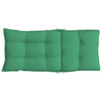 VidaXL Stoelkussens 2 st hoge rug oxford stof groen - thumbnail