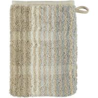 Cawö Cawö Cashmere Streifen Washandje Zand 16x22 - thumbnail
