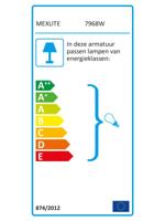 Steinhauer Retro wandlampGearwood wit met houtbruin - 7968W - thumbnail