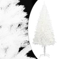 VidaXL Kunstkerstboom met levensechte naalden 210 cm wit - thumbnail