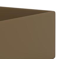 VidaXL Wastafel met overloop keramiek matcrème - thumbnail