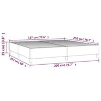 Boxspringframe kunstleer zwart 200x200 cm - thumbnail