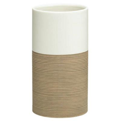 Tandenborstelbeker Sealskin Doppio 6,7 x 12,8 cm Porselein Zand