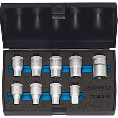 Gedore Dopsleutelset Torx 1/2" 9-dlg. - 6265970