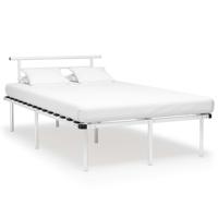 Bedframe metaal wit 120x200 cm - thumbnail