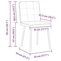 Eetkamerstoelen 2 st fluweel zwart - thumbnail