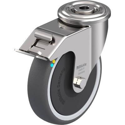 Blickle LEXR-PATH 125KFD-FI-ELS Zwenkwiel met rem Wieldiameter: 125 mm Draagvermogen (max.): 150 kg 1 stuk(s)