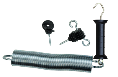 Poortgreep met haken incl. veer 5 cm