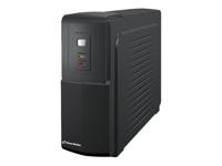 PowerWalker VFD 600 - UPS - 220/230/240 Volt wisselstroom V - 300 Watt - 600 VA 7 ampère-uur - uitgangen: 2 - zwart - thumbnail