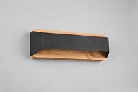 Trio Wand lampArino 35cm zwart met houtbruin - 224819132 - thumbnail