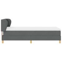 Boxspringbed met matras stof donkergrijs 90x190 cm - thumbnail