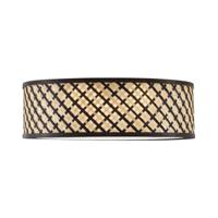 QAZQA Oosterse plafondlamp rotan met zwart 40cm - Tremmo - thumbnail