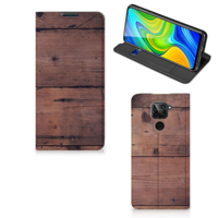 Xiaomi Redmi Note 9 Book Wallet Case Old Wood - thumbnail
