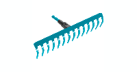 Gardena Combisysteem hark | 10 tand 25cm - 3176-20 - thumbnail