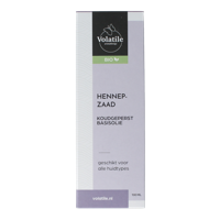 Hennepzaad koudgeperst basisolie bio glazen fles 100 Milliliter - thumbnail